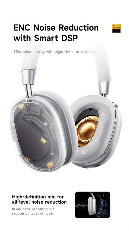 Picun F5 Hybrid ANC Wireless Headphones with 45dB Noise Cancellation, Wireless 5.4 Low-Latency, Spatial Audio, Hybrid ANC/Passive Mode, -C/, Compatible with PC/Laptop/Tablet/Skiing Headphones, 3.5mm Cable & Built-in Mic