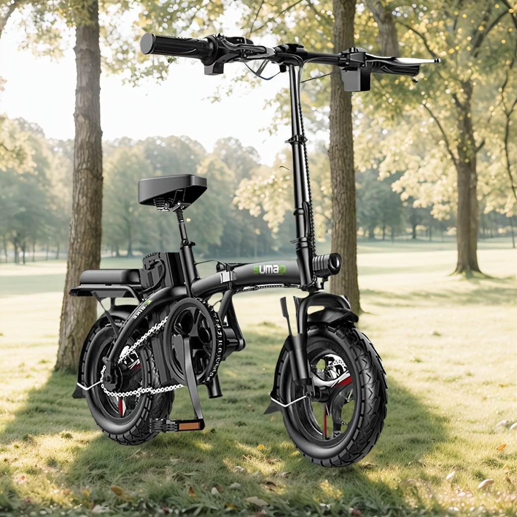 740W Lightweight Cool Off-road Folding Bike 20 Mph, 35 Miles Of Range, Removable Battery, Headlight 390 Lbs Load Capacity, Alloy Steel Frame, Foldable City Commuter Electric Bike, Portable Bike for Fitness And Leisure Enthusi