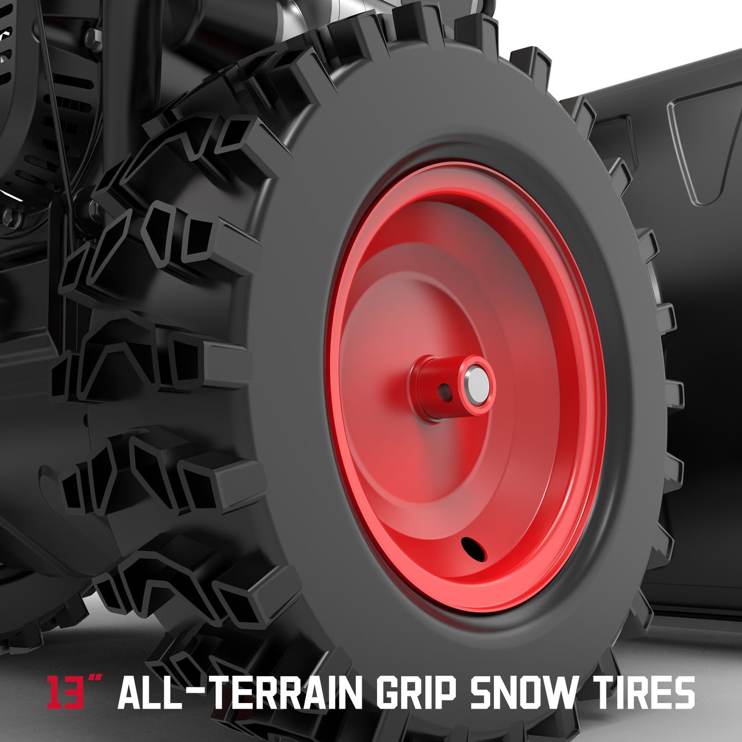 24-Inch 7.0HP Two-Stage Snow Blower Gas Powered with Electric Start, Self-Propelled Drive, LED Headlight, 13" Snow Tires, Black Friday Sale