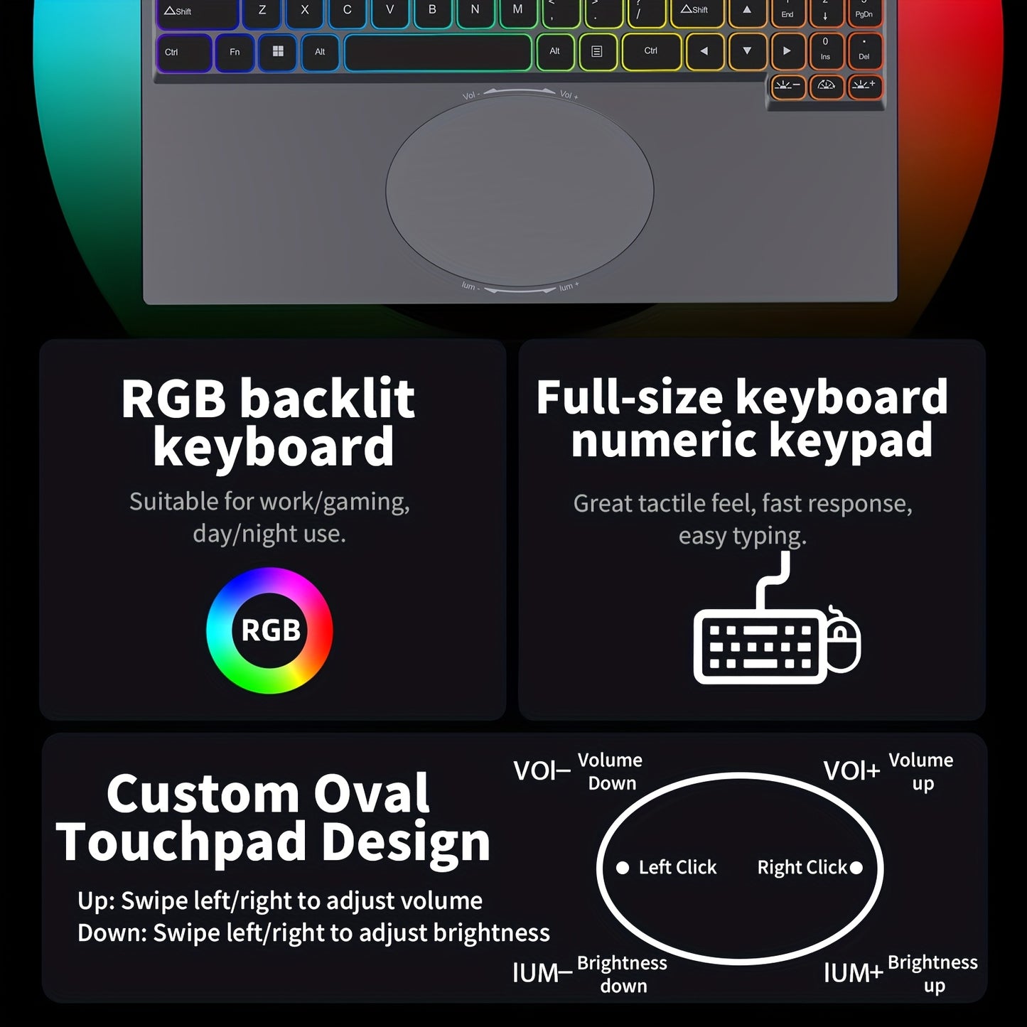 16" Touchscreen Business Laptop | Intel Core i3, 3.0 to 3.6 GHz, 16GB/32GB RAM, 480GB/960GB SSD, RGB Color Backlit Keyboard, Face Recognition, 5000 mAh Battery, American-style Plug