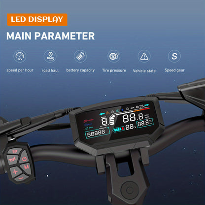 Adult Electric Scooter with 60V 30Ah Battery & 50-55 Mile Range - Heavy-Duty 397 Off-Road All-Terrain Commuter, One-Button Folding System, Dual Suspension & Disc Brakes, Compatible with 100-240V AC Power ( Plug) - for long-ra