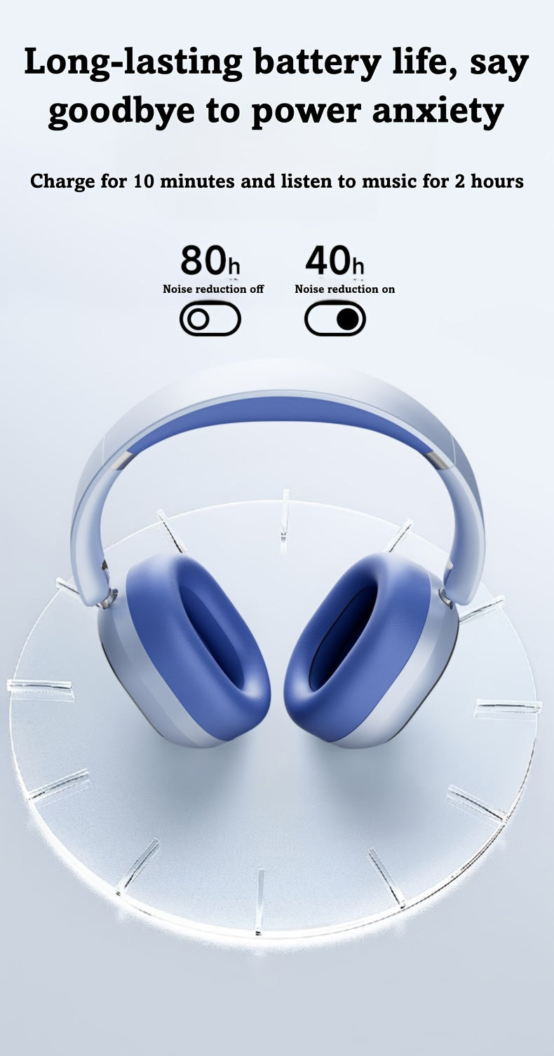 [ANC Wireless Headphones] Philips Wireless Bluetooth Headphones with ANC Hybrid Active Noise Cancelling | Over-Ear HiFi Surround Sound, 80 Hours Playtime, Five ENC Noise Cancelling, for iPhone and Android