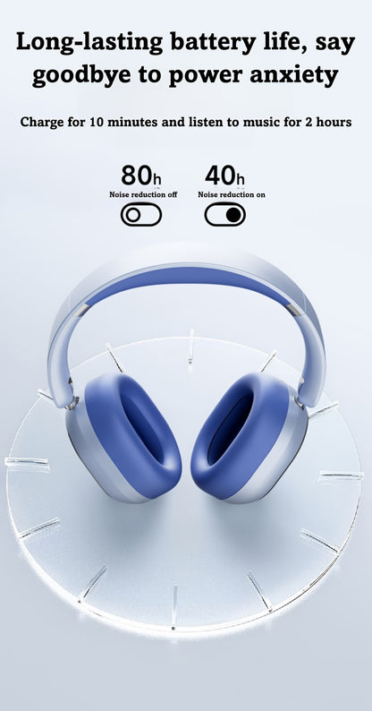 [ANC Wireless Headphones] Philips Wireless Bluetooth Headphones with ANC Hybrid Active Noise Cancelling | Over-Ear HiFi Surround Sound, 80 Hours Playtime, Five ENC Noise Cancelling, for iPhone and Android