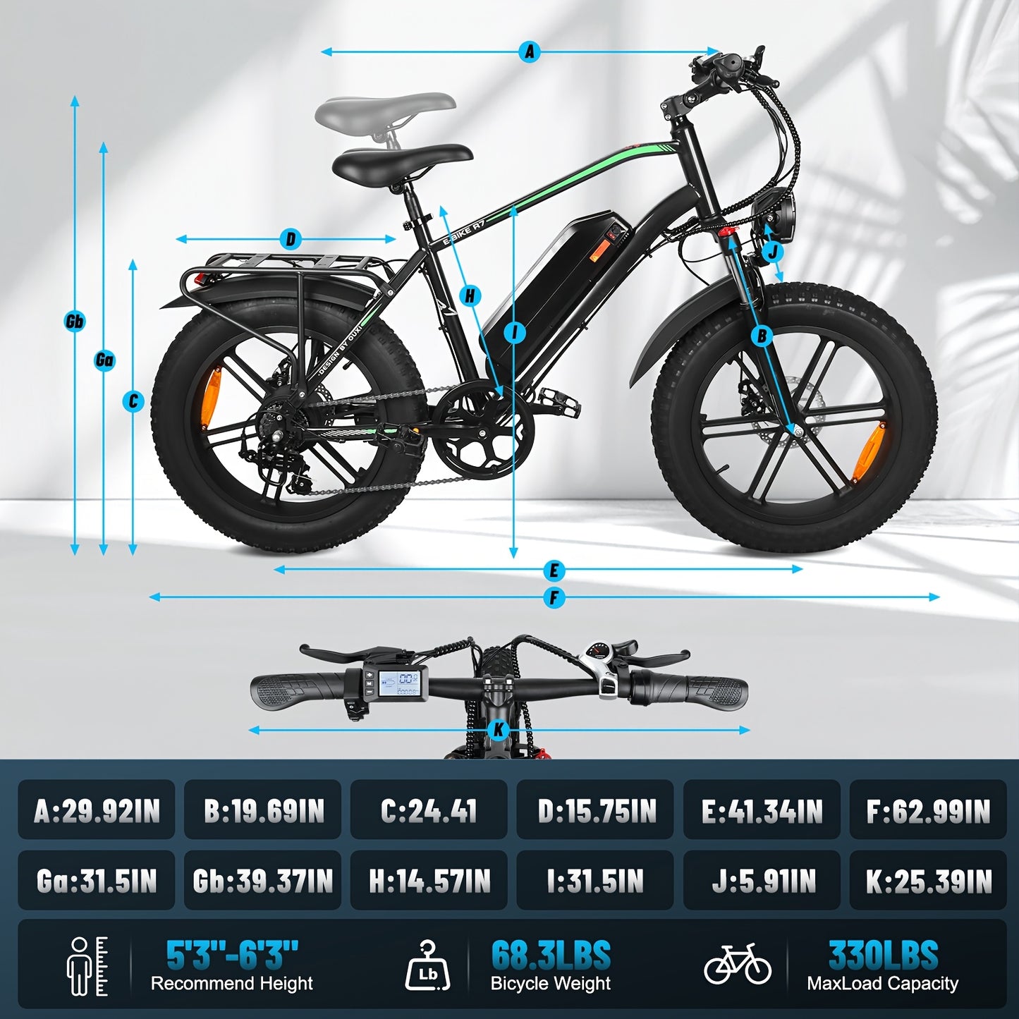 Electric Bike, 740W Powerful Adult Electric Bike, Electric Bike With A Top Speed Of 19MPH, 48V13AH Removable Lithium Battery, Suitable For Urban Commuting And Off-road Riding