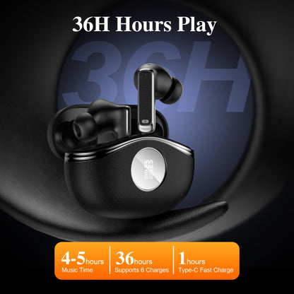 True In-Ear Wireless Headphones, Wireless 5.4, ENC Noise-Cancelling Microphone, Deep Bass, USB-C Charging, Comfortable Design, Clear HIFI Stereo Sound, Long Battery Life, Suitable for Outdoor/Work/Sports, Compatible with All