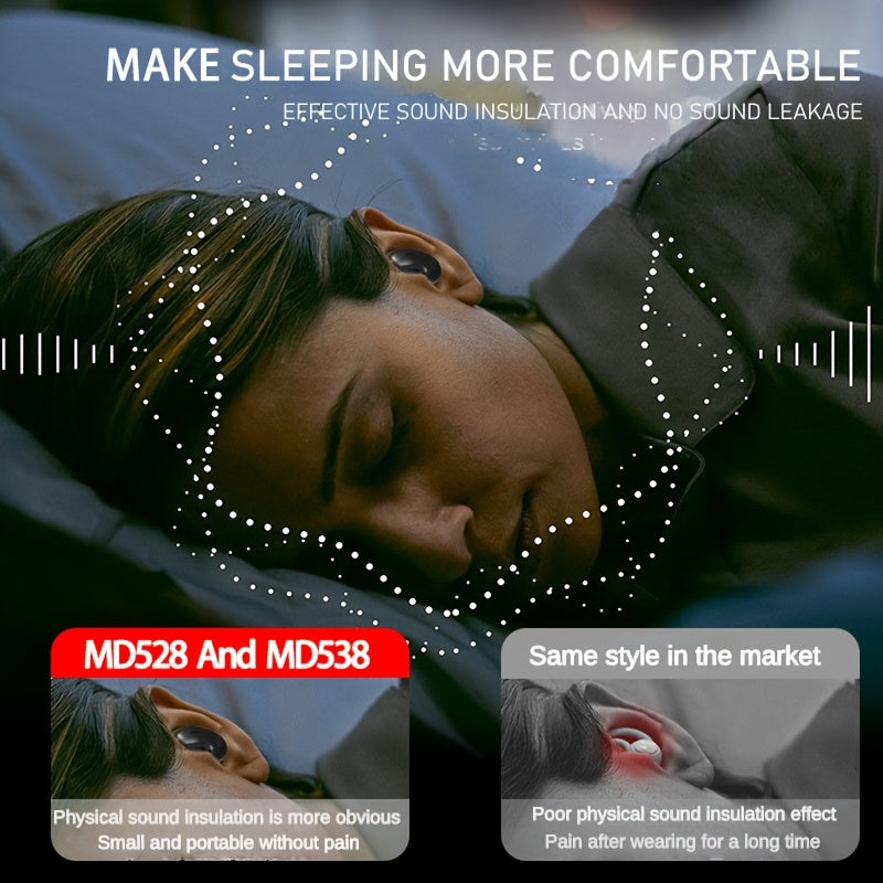 Ultra Thin Wireless Sleep Earbuds, Invisible Earphones, BT5.3 Side Sleeping Special Small Ear Canal Sleep Earphones, Invisible In Ear Mini Earphones, Suitable for Samsung/Android