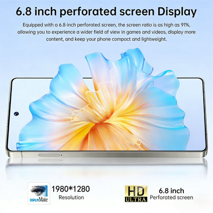 2026 New S25 Intelligent Android Phone | 6.8-inch/3.5-inch, 5G Unlocked Large Screen, Dual 13MP+48MP Camera, USB Type-C Charging, Dual SIM Slots, Includes Stylus, Headphones, Data Cable, Phone Case, Screen Protector | Ideal f