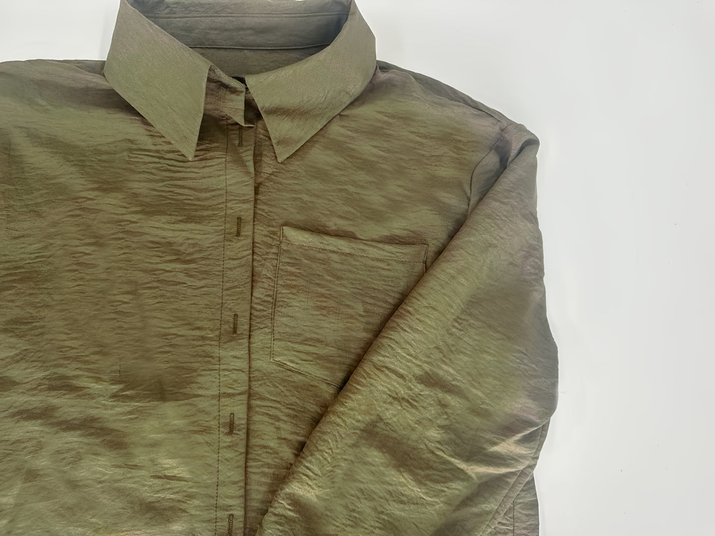 Early Autumn Women'S Fashion Two-Piece Set | Solid Color Shirt and Pants with Casual Style and Fake Buttons Detail