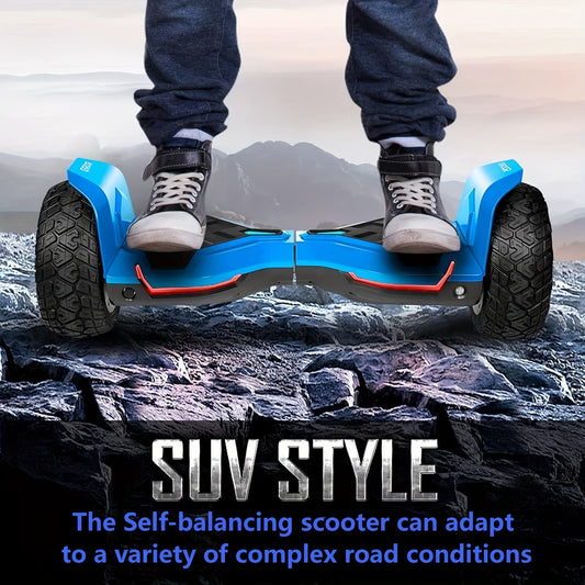 Warrior 8.5" All-Terrain Off-Road Electric Balance Scooter with LED Lights & Music Speakers | Perfect Gift for Teens, Families & Friends | Experience Thrilling Outdoor Adventures!, Electric Scooter for Women, Scooter for Men,