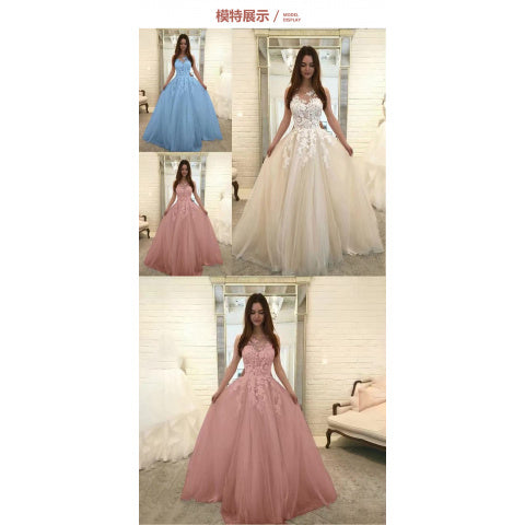 2026 New Wedding Dress | Sexy Lace, Three-Color, Midi Length, Lantern Sleeve, Crew Neck, Elegant Style