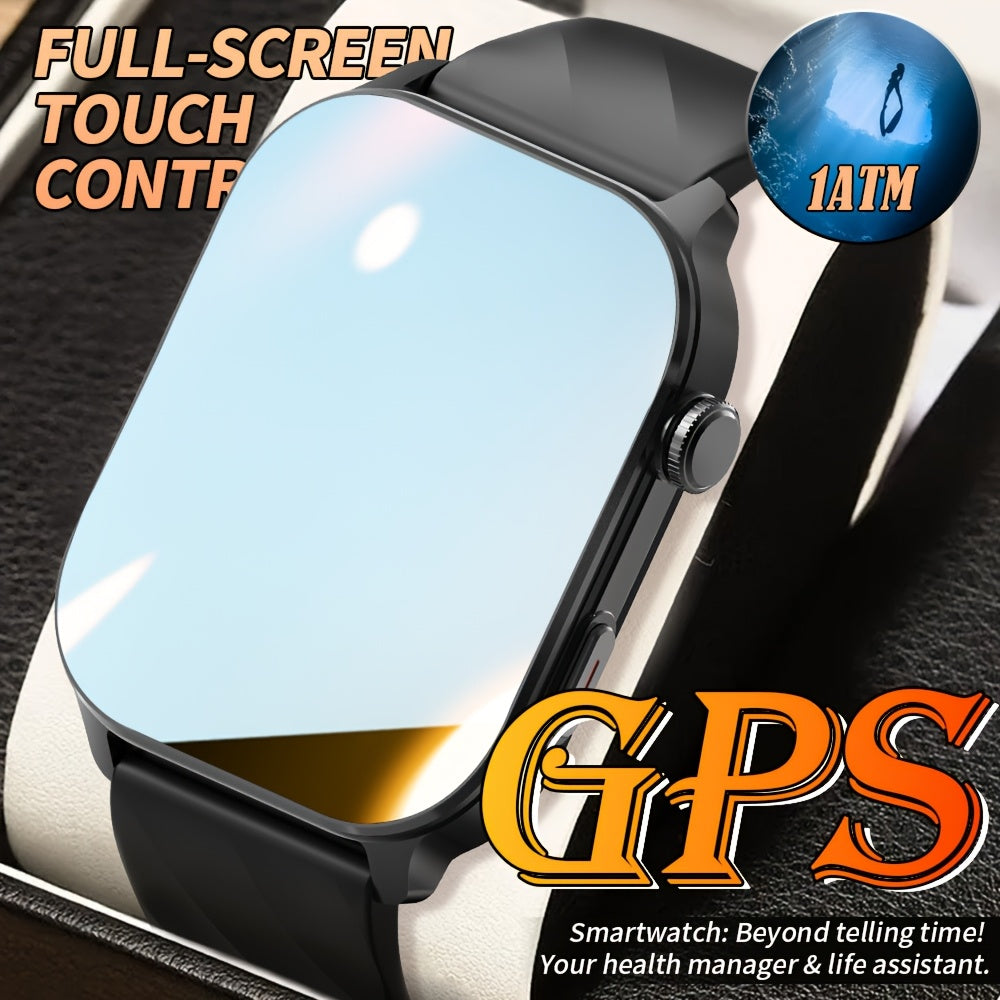 New Popular Large Screen GPS Smart Watch, Five-Star Positioning & Sports Tracking, 2.01-Inch Display, 1AMT High Quality, Compass, Wireless Calls, Message Alerts, Health Monitoring, 100+ Sport Modes, Multiple Built-in Dials, 3
