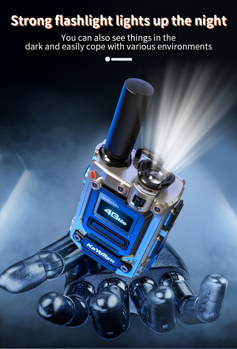 Kayotom Global Walkie-talkie with Unlimited Range 4G Two-way Radio Is Easy to Operate, Has No Monthly Fee, Long Battery Life, Is Sturdy And Durable, Dust-proof And Shock-proof, Suitable for Outdoor, Group And Remote Coordinat