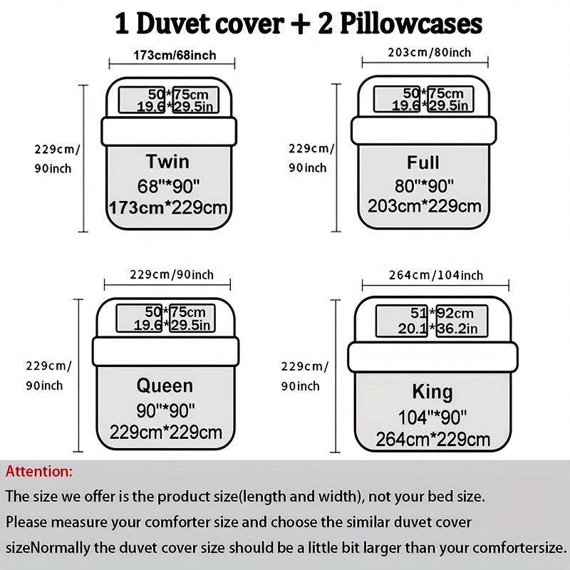 3pcs Duvet Cover Set, Polyester 90g Woven, Digital Printed Golden Sun Moon Planet Pattern, Machine Washable, All-season for Home Dormitory, 1 Duvet Cover + 2 Pillowcases (No Insert)