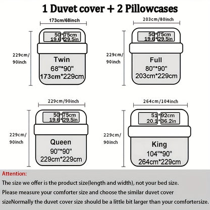 3pcs Duvet Cover Set, Polyester 90g Woven, Digital Printed Golden Sun Moon Planet Pattern, Machine Washable, All-season for Home Dormitory, 1 Duvet Cover + 2 Pillowcases (No Insert)