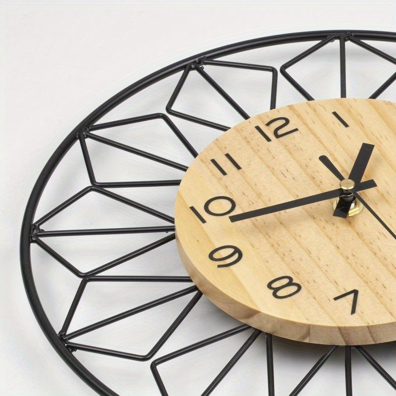 Large 20x20 Inch Modern Minimalist Wall Clock - Silent Non-Ticking Quartz Movement, Battery Operated (AA Not Included) - Farmhouse, Living Room, Bedroom, Office Decor - Easy-to-Read Numerals - Ideal Housewarming or Wedding Gi
