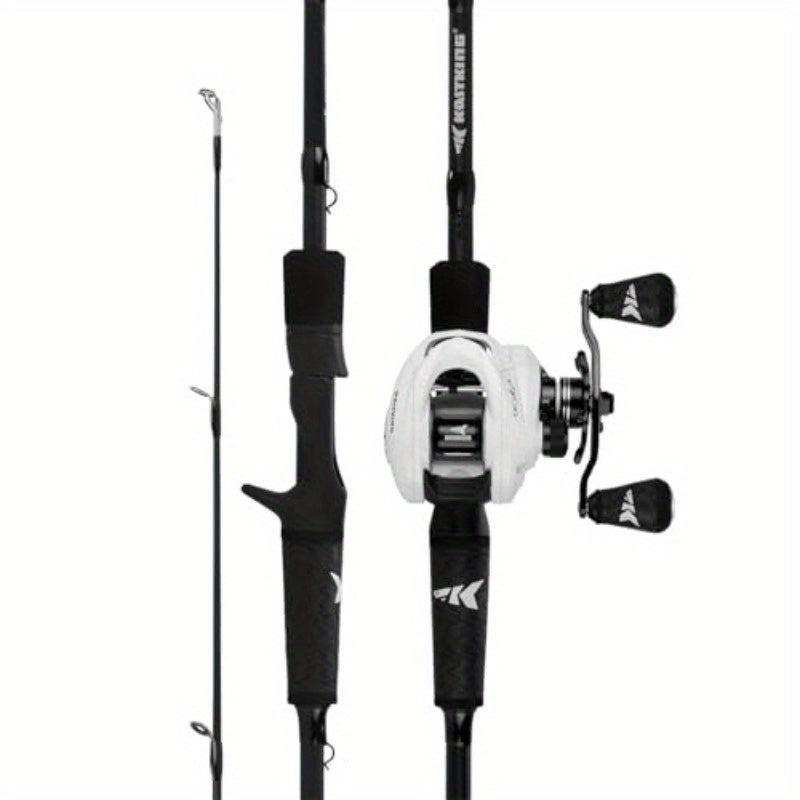 KastKing Crixus Fishing Rod and Reel Combo - IM6 Graphite Blank Fishing Rods with Baitcasting/Spinning reel, Lightweight Graphite, SuperPolymer Handle, Two-Piece design, Stainless Steel/Zirconium Oxide Guides - Fast Action Ro