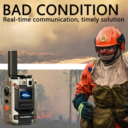 Kayotom Global Walkie-talkie with Unlimited Range 4G Two-way Radio Is Easy to Operate, Has No Monthly Fee, Long Battery Life, Is Sturdy And Durable, Dust-proof And Shock-proof, Suitable for Outdoor, Group And Remote Coordinat