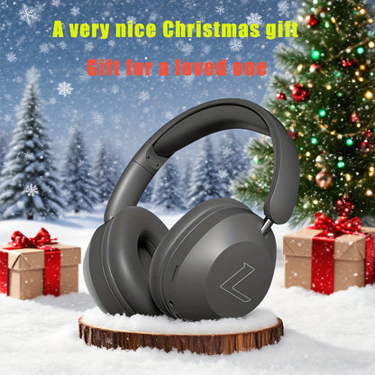 Christmas Gift Choice, 4pcs Set: Headphones/Audio Cable/Data Cable/Manual, Over-Ear Wireless Earbuds, Soft Pads, Lightweight Body for Comfort Wear All Day Long, Foldable & Adjustable Design with Portability Ideal for Travelin