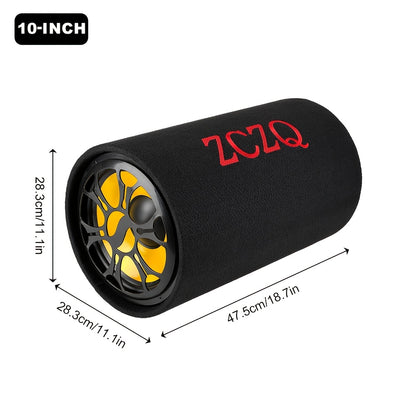 MAX.800W 10-inch Car Round Passive Subwoofer, Delivering Excellent Bass Performance and Powerful Sound, Enhancing and Improving Audio Quality. This 12V High-power Full-range Subwoofer Elevates Your Driving Experience with Pre