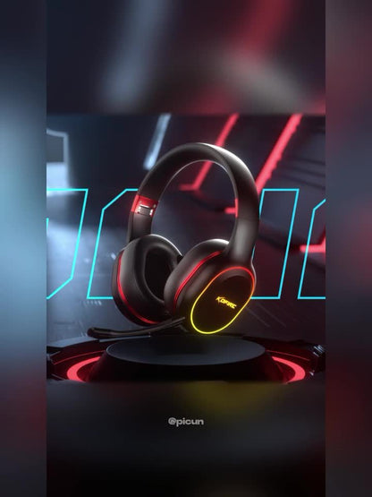[Wireless Gaming Headset] UG-05 2.4GHz Wireless Gaming Headset | Ultra-Low Latency Technology + Immersive Vibration Feedback | 30H Battery Life Over-Ear Design | Detachable Microphone + High-Speed Wireless Adapter | Dynamic R