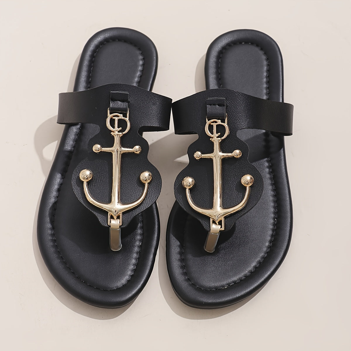 Women's Trendy Slide Sandals, Casual Clip Toe Flat Summer Shoes, Lightweight Slide Sandals