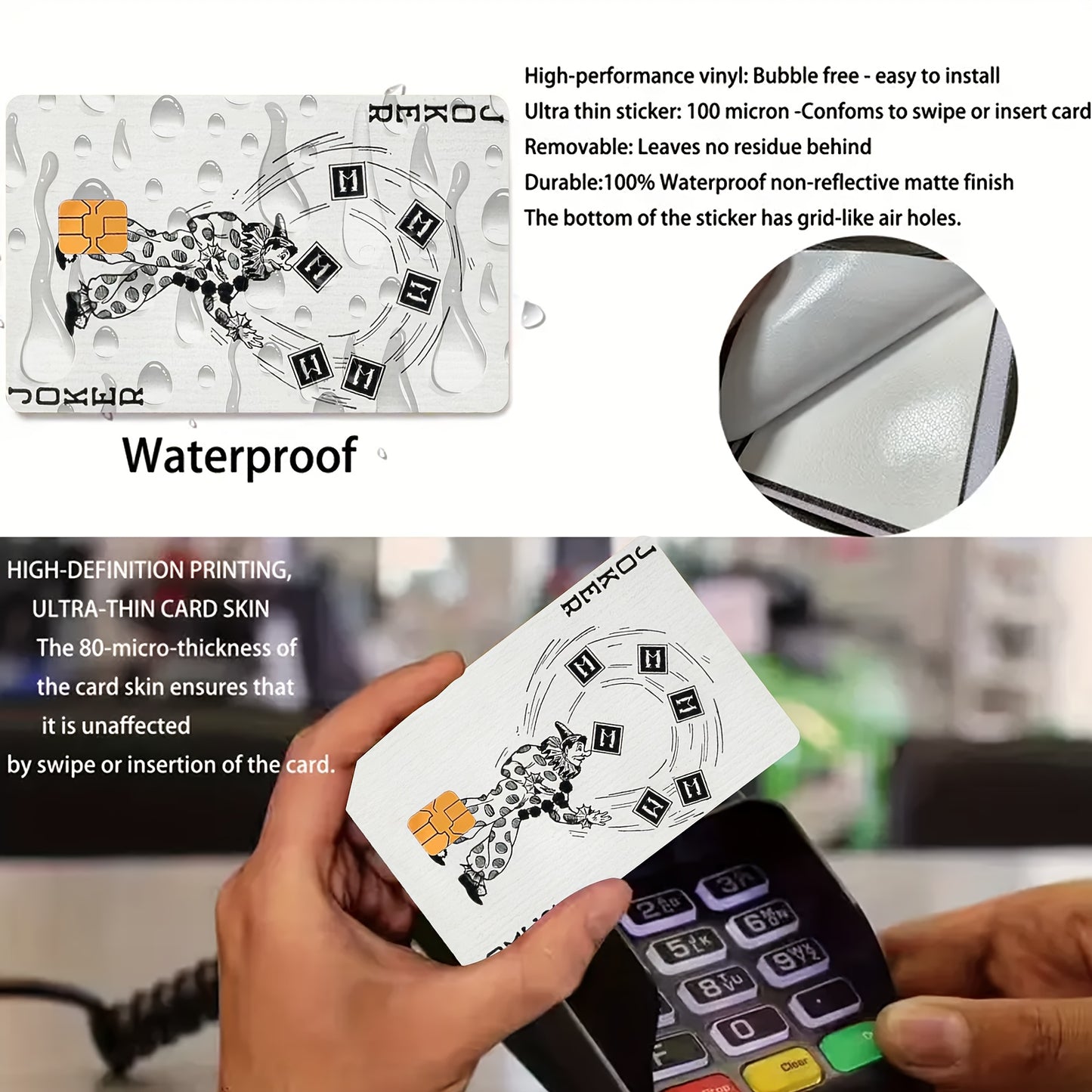 3pcs, 1pc Spare Fun Credit Card Ultra-Thin Vinyl Light Beige Stickers Suitable for Credit, Debit, Transit Cards, Key Cards - Bank Card Protection with High Quality, Scratch-Resistant, and Non-Slip