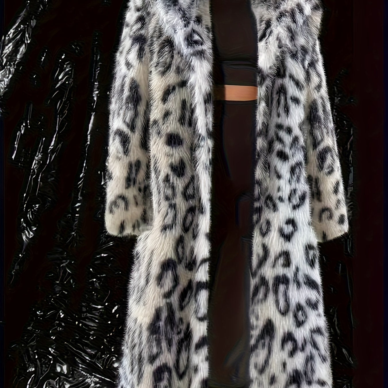 Autumn And Winter Warm Artificial Fur Coat, Warm Patchwork Jacket