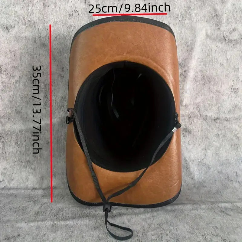 Spring And Summer Hat Men'S Large Rim Leather Sunscreen Sun Hat Riding Riding Hat Prairie Cowboy Hat Mongolian Hat
