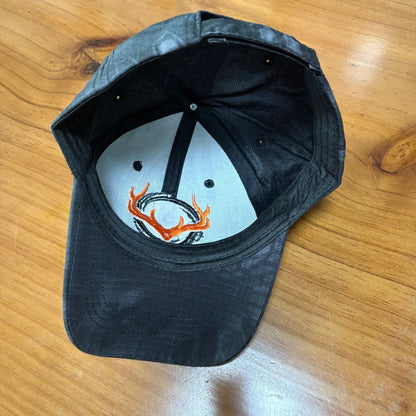 Unisex Deer Antler Embroidered Camouflage Baseball Cap | Outdoor Adjustable Curved Brim, Breathable, Fitted, Closure