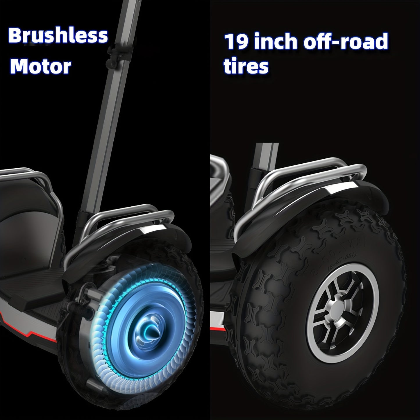 X60 Plus 12.5 Mph Off-Road Smart Self-Balancing Electric Scooter | 19 Inch All Terrain Tires, Up to 50 Miles Range, Powerful Motor, Intelligent Lighting