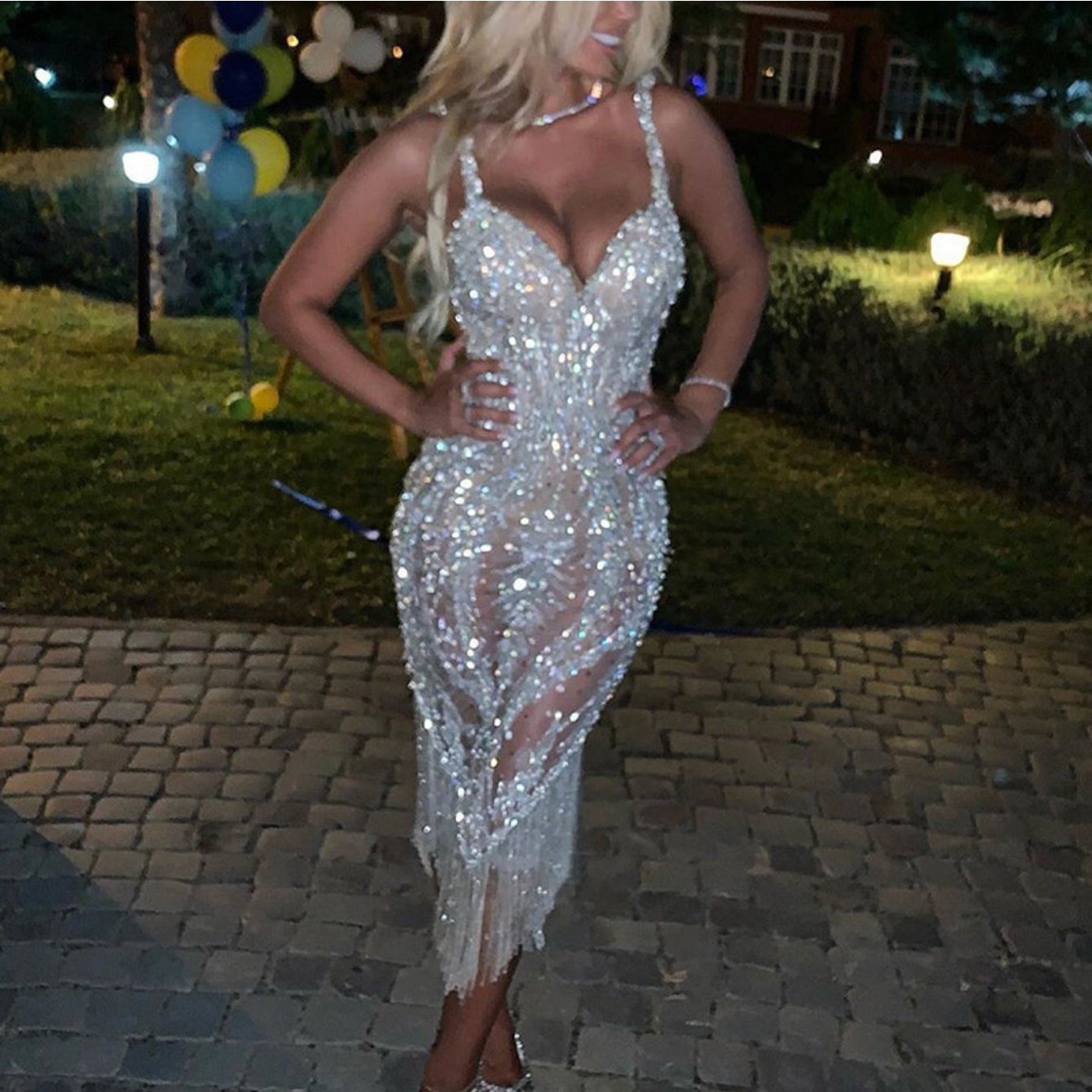 Women's Sparkling Sequin Off-the-Shoulder/-Shoulder Bodycon Dress - Long Sleeve Deep Evening Gown with Geometric Sequin Pattern, Machine Washable Wedding Prom Dress
