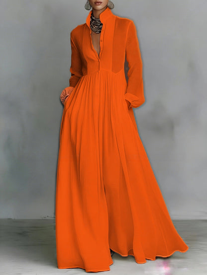 Summer Single-Breasted Shirt Dress with a Stylish Flair for Commuting