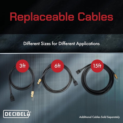 Decibel 6ft Anti Theft Cable Lock with 100dB Loud Alarm Security Lock for Outdoor Gear Power Tools Kayaks Generators
