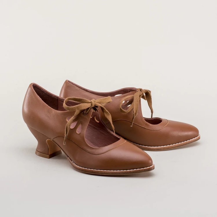 Women'S Large Size Chunky Low Block Heel Pointed Toe Lace-Up Sandals - All-Season Round-Toe-like Comfort, Brown Faux Cover Upper & Synthetic Cover Lining, European-Inspired Elegant Casual to Semi-Formal Shoes with Arch Suppor