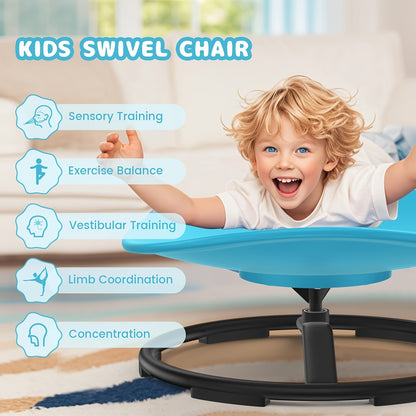 Swivel Chair For Autistic Children, Sensory Chair For Autistic Children 360 Degree Swivel Ergonomically Designed To Train Body Coordination, No Assembly Required, Non-Slip Designed Sensory Swivel Chair For Children, Easter Gi