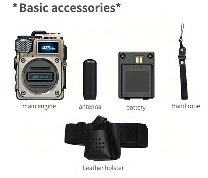 Omi Smart M6 Card Slot Global Intercom, Unlimited Distance 5000km Call Range, Metal Body, Shockproof and Drop-Resistant, HD Blue Screen, 5-Day Long Standby, 8K Intelligent Noise-Cancelling Speaker, Mini Design, Offroad Commun