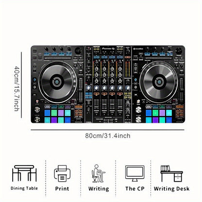 Pioneer DJ DDJ-SX3 Themed Mouse Pad - Non-Slip Rubber Base, Durable Polyester, DDJ-SX3 Graphic Design |Ideal for Pro DJs, Music Producers, Home Studios & Offices - Vibrant Desk Decor, Gaming Accessory