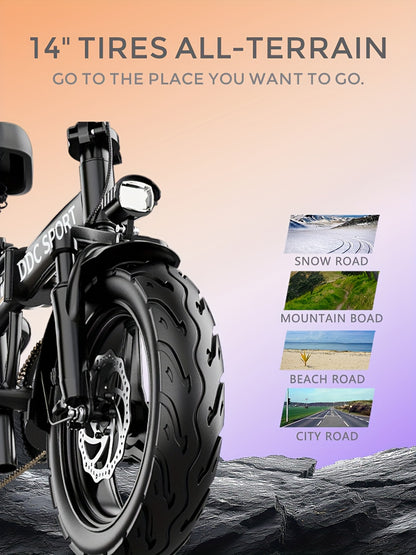Foldable Electric Bike for Adults, 700W Peak Motor 48V 20Ah Removable Battery Ebike, 35 Miles 32km/h High - Speed, City Commuter, LCD Display, Dual Disc Brakes, for Men & Women (330 Lbs Capacity)