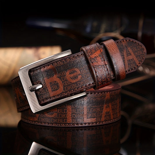 Men's high-quality alloy trendy youth belt, retro fashion style, perfect match with jeans