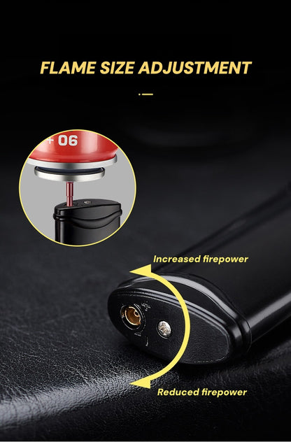 Retro Windproof Lighter - Heavy-Duty Metal Construction, Windproof & High Quality, Push Ignition with Flame Adjustment, Compact Portable Refillable Lighter for Camping, BBQ, Fireplace, Candle - Ideal Gift for Men, Boyfriend