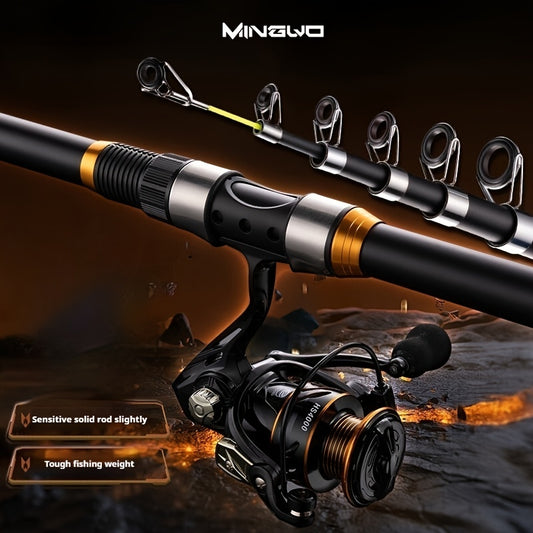 [Sea Fishing Rod Set] Long Throw Sea Fishing Rod Set (2.1m, 2.4m, 2.7m, 3.0m, 3.6m) | Smooth Guide Ring | Seaside Fishing Pole | Fishing Wheel Set Combination | Leisure Fishing