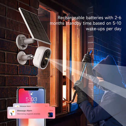 4pcs LaxiHub 1296P FHD, 3MP FHD Wireless Security Camera, Outdoor Use 2, 4GHz WiFi Camera Surveillance Camera, AI Motion Tracking, IP65 Waterproof Color Night Vision, Two Way Audio For Baby & Pet Safety Remote Access Via App