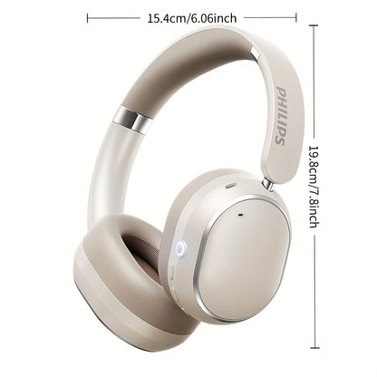 [ANC Wireless Headphones] Philips Wireless Bluetooth Headphones with ANC Hybrid Active Noise Cancelling | Over-Ear HiFi Surround Sound, 80 Hours Playtime, Five ENC Noise Cancelling, for iPhone and Android