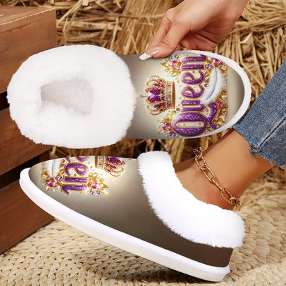 [Non-Slip Slippers] Women'S Slip-On House Shoes - Non-Slip Rubber Sole, Soft Fuzzy Interior Lining, Machine Washable Indoor/Outdoor Slippers - All-Season Cozy Footwear for Home, Office, Spa - Easy Slip-On Design with Non-Slip