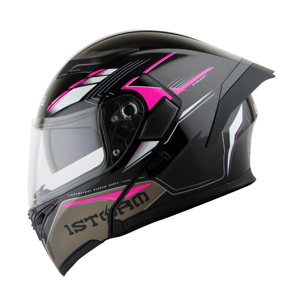 MOTORCYCLE MODULAR FULL FACE HELMET FLIP UP DUAL VISOR HELMET