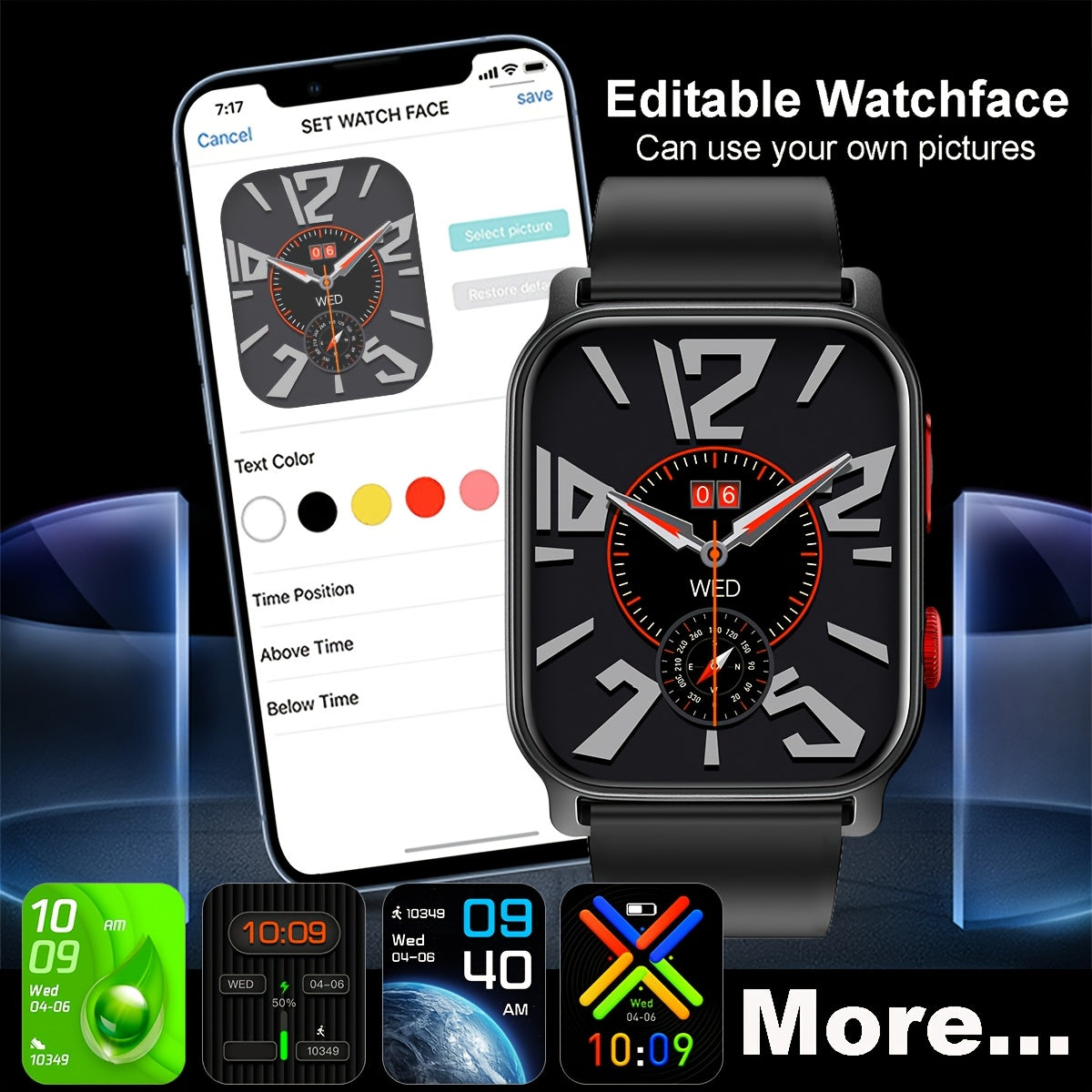 Professional, Hand Washing, Swimming, Rainy Day Travel, 5.0 Wireless Calling, Answer and Make Calls Anytime, Anywhere. 300mAh Long Battery Life, Supports Multiple Languages, Tracks Fitness Data with Precision in Various Modes