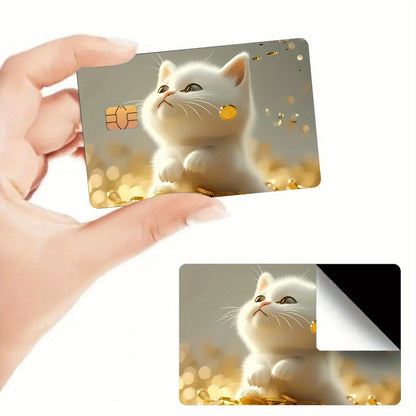 Two Shiny Credit Card Skins Made of Ultra-Thin Vinyl, Designed for Credit Cards, Debit Cards, Transit Cards, And Key Cards, Providing Protection And Personalization for Bank Cards with Features Like ing, Scratch Resistance, A