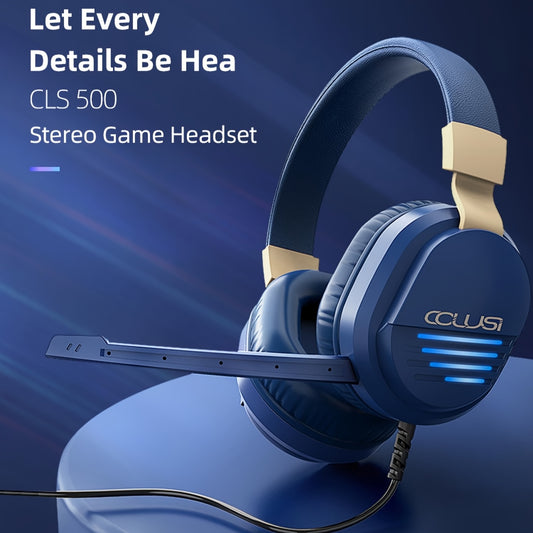 COLUSIBLUE Wired Gaming Headset with Noise-Cancelling Mic, Stereo Bass Surround, Soft Memory Earmuffs for PC, PS4, PS5, One Controller, Volume Control, Condenser Microphone, Non-Waterproof, Plastic Material, Tangle-Free Desig
