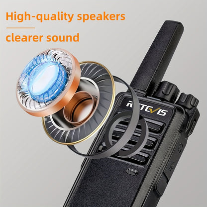 2/4/6/10/20pcs Walkie Talkie, Retevis Walkie Talkies Rechargeable,Portable FRS Two-Way Radios for Adults,Heavy Duty 2 Way Radios Long Range,USB Charging Base,License Free Walkie Talkie for Road Trip Gifts Camping