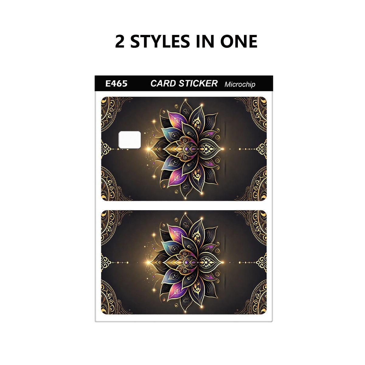 1/2/4pcs Set of Exquisite Pattern Stickers, Party Gift, Suitable for EBT, Transportation, Keys, Credit Cards, Debit Cards, Bank Card Protection, Matte Finish, Digital Printing, Fits Small Chip Cards, Cool Decoration and Gift,